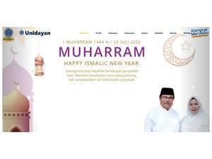 Universitas Dayanu Ikhsanuddin's Website Screenshot