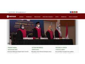 Universitas Abdurrab's Website Screenshot