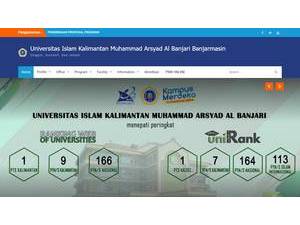 Islamic University of Kalimantan's Website Screenshot