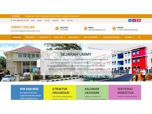 Mahaputra Muhammad Yamin University's Website Screenshot