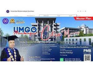 Muhammadiyah University of Gorontalo's Website Screenshot