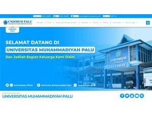Universitas Muhammadiyah Palu's Website Screenshot