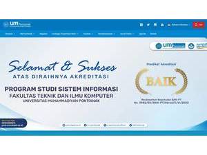 Muhammadiyah University of Pontianak's Website Screenshot
