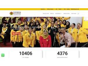 Universitas Panca Bhakti's Website Screenshot