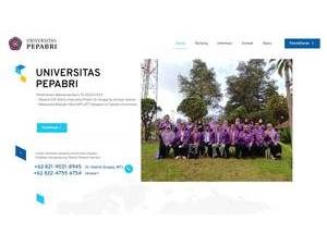 Universitas Pepabri Makassar's Website Screenshot