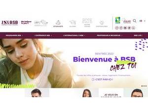École Supérieure de Commerce de Dijon-Bourgogne's Website Screenshot