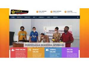 Universitas Sains dan Teknologi Jayapura's Website Screenshot