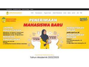 University of the Warriors of the Republic of Indonesia's Website Screenshot