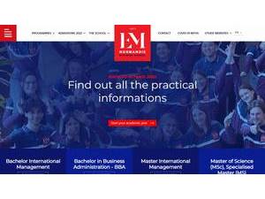 École de Management de Normandie's Website Screenshot