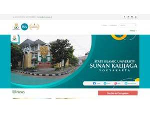 State Islamic University of Yogyakarta's Website Screenshot