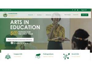 LivingStone International University's Website Screenshot