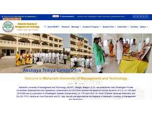 Maharishi University of Management and Technology's Website Screenshot