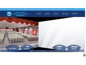 Kadi Sarva Vishwavidyalaya University's Website Screenshot