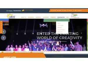 Arni University's Website Screenshot