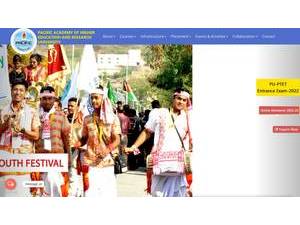Pacific University, India's Website Screenshot