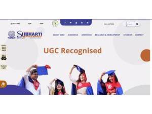 सुभारती विश्वविद्यालय's Website Screenshot