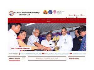 Dr. B.R. Ambedkar University's Website Screenshot