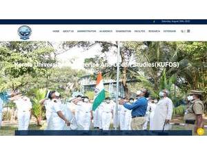 Kerala University of Fisheries and Ocean Studies's Website Screenshot