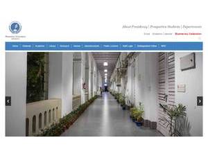 Presidency University's Website Screenshot