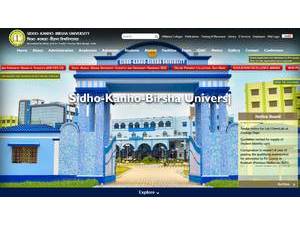Sidho Kanho Birsha University's Website Screenshot