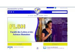 Port-au-Prince University's Website Screenshot