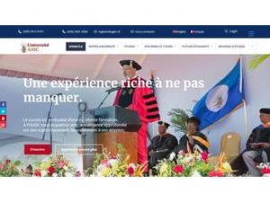 Université G.O.C.'s Website Screenshot