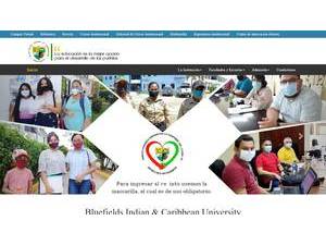 Bluefields Indian and Caribbean University's Website Screenshot