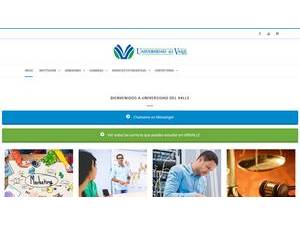 Valle University's Website Screenshot