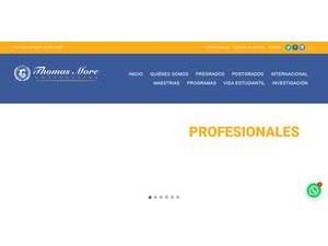 Universidad Thomas More's Website Screenshot