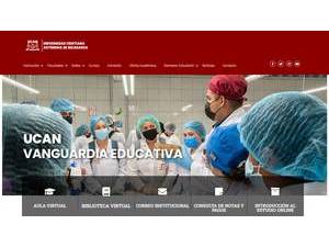 Christian Autonomous University of Nicaragua's Website Screenshot