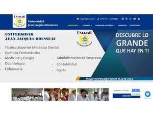 Universidad Jean Jacques Rousseau's Website Screenshot