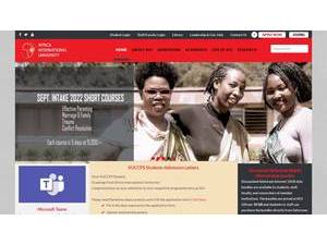 Africa International University's Website Screenshot