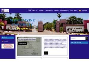 Mawlamyine University's Website Screenshot