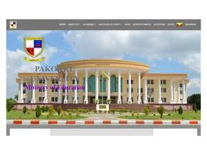 Pakokku University's Website Screenshot