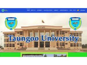 Taungoo University's Website Screenshot