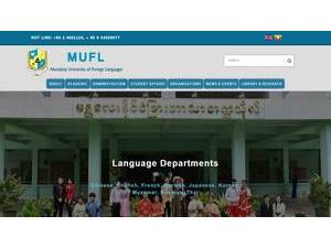 Mandalay University of Foreign Languages's Website Screenshot