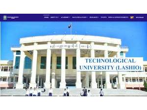 Technological University, Lashio's Website Screenshot