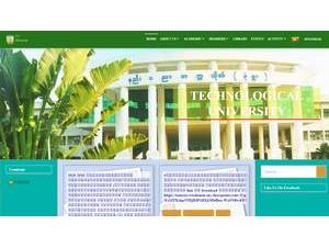 Technological University, Monywa's Website Screenshot
