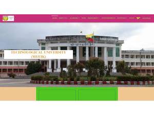 Technological University, Myeik's Website Screenshot