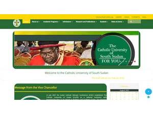 جامعة جنوب السودان الكاثوليكية's Website Screenshot
