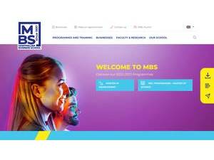 Montpellier Business School's Website Screenshot