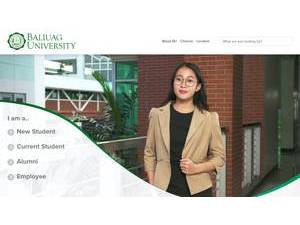 Baliuag University's Website Screenshot