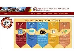 University of Cagayan Valley's Website Screenshot
