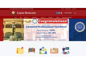 Capitol University's Website Screenshot
