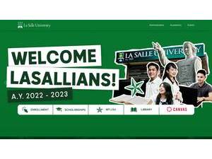 La Salle University, Ozamiz City's Website Screenshot
