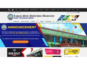 Laguna State Polytechnic University's Website Screenshot