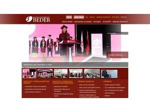 Kolegji Universitar Bedër's Website Screenshot