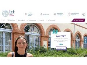 Institut Catholique de Toulouse's Website Screenshot