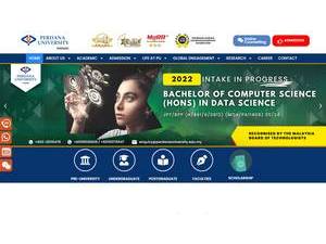 Perdana University's Website Screenshot