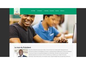 International Polytechnic University of Benin's Website Screenshot